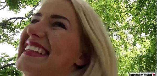  Blonde Hottie Fucks Outdoors video starring Aisha - Mofos.com